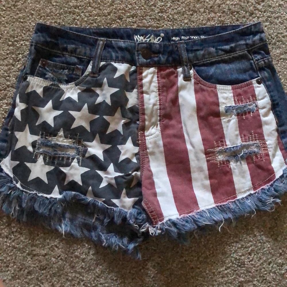 Denim shorts